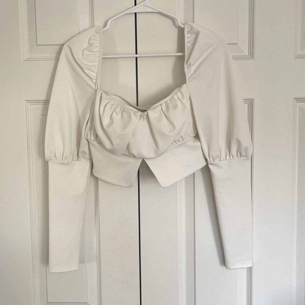 ASOS white cropped top